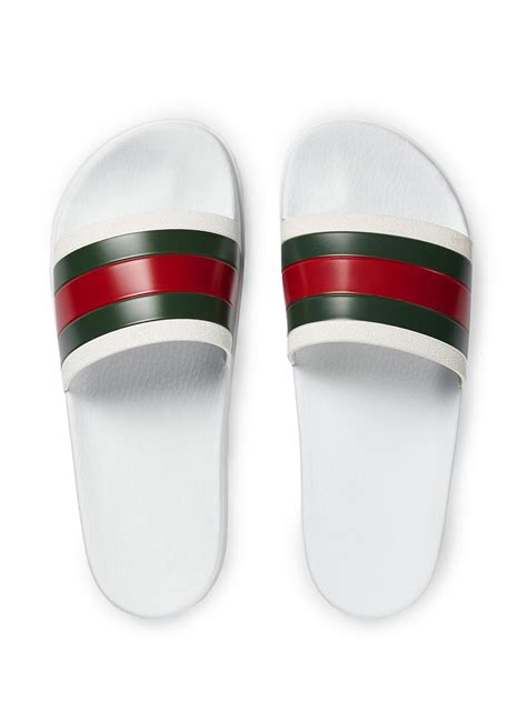 gucci web slides white|Meer.